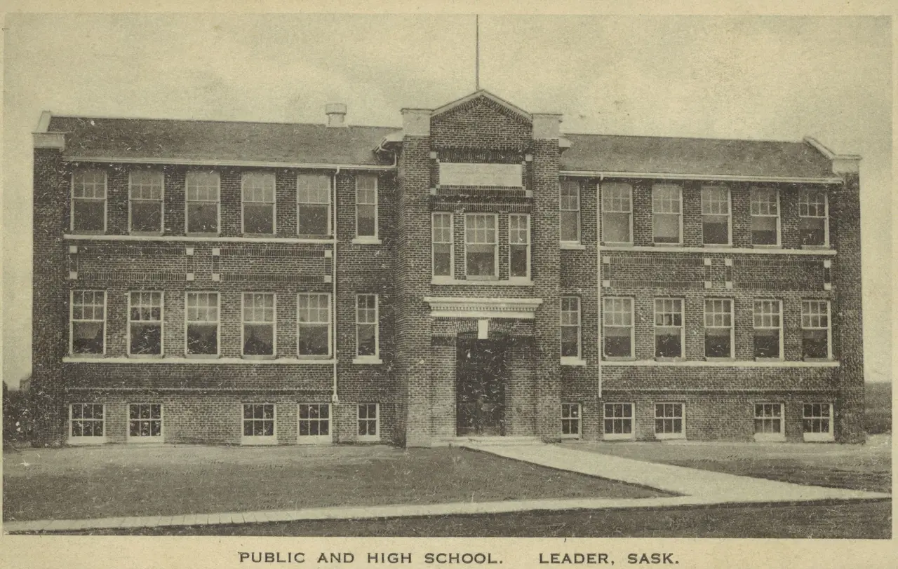Public and High School, about 1910