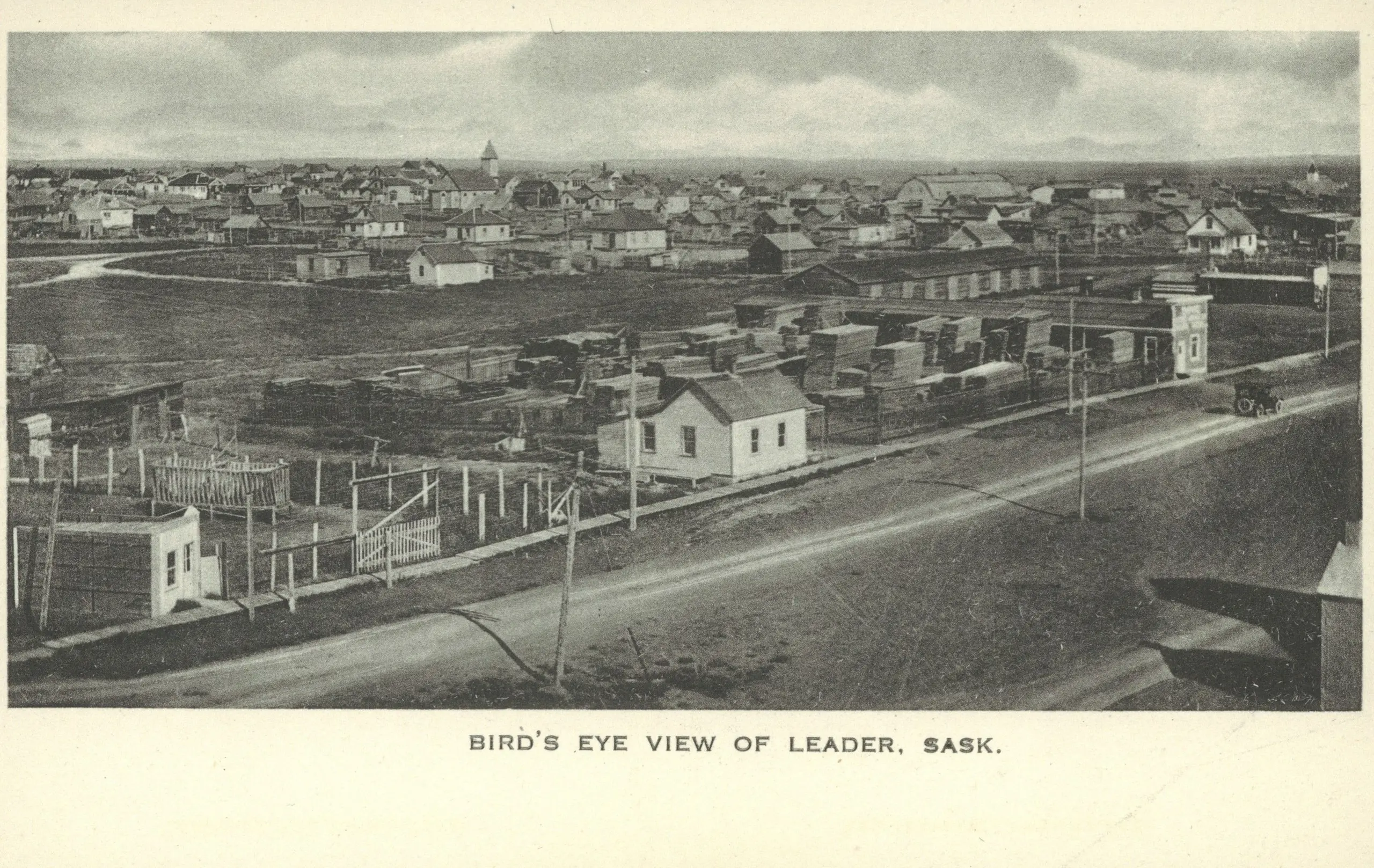 Bird's eye view of Leader